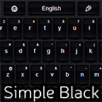 simple keyboard black android application logo